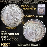 ***Auction Highlight*** 1895-o Morgan Dollar $1 Gr