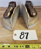 Bronzed Baby Shoes Bookends