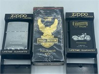 Harley-Davidson Zippos & Cigarettes Set
