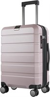 KROSER Hardside Luggage 20-Inch  Purple/Pink