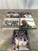 Assortment of Green Bay Packers books