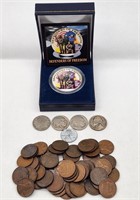 US Coins Dollar Nickels & Cents 1907-1974