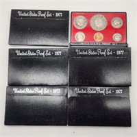 1977 US Mint Proof Sets (5)