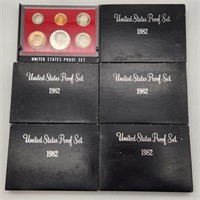 1982 US Mint Proof Sets (5)