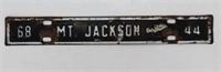 Mount Jackson License Plate Topper
