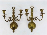 Brass Candle Sconces
