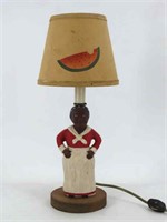 Black Americana Table Lamp