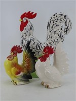 Ceramic Rooster Figurines