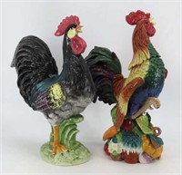 Ceramic Rooster Figurines