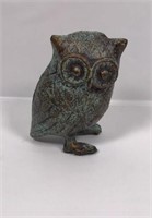 Cast Iron Owl Statue Open Box