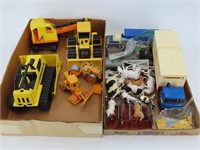 Selection of Construction and Farm Toys