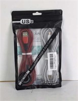 New Braided iPhone Charing Cables 2-pack