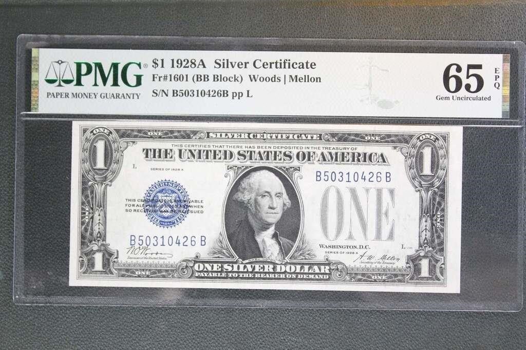 US Paper Money 1957 $1 Silver Certificate GU65EPQ