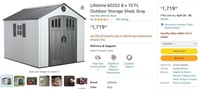 FB2333  Lifetime Outdoor Storage Shed 8 x 10 Ft.