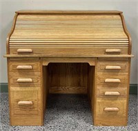 Oak Roll Top Desk