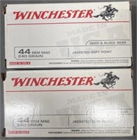 100 rnds Winchester .44 Mag Ammo
