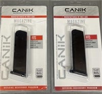 2 - Canik 9mm Compact 15 rnd Magazines
