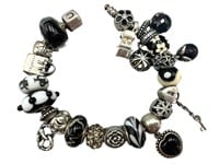 FULL Pandora & Chamilia Mix 925 Charm Bracelet