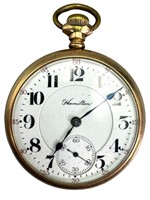 Hamilton 21 Jewel Double Roller Pocket Watch