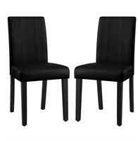 ($298) The Subrtex Leather Dining Chair 2-Piece