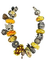 Full Pandora & Chamilia 925 Mix Charm Bracelet