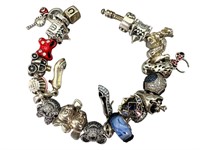 Full Pandora & Chamilia DISNEY Charm Bracelet
