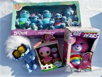 NEW toys-Lala Loopsy, Care Bears, Stitch