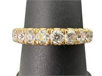 14k Diamond Fishtail Wedding Band