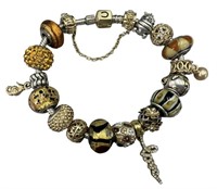 Full Chamilia & Pandora 925, 14k Mix Bracelet