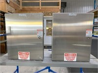 (2) NEW Stainless Steel Control Boxes 20"h x 16"w