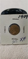 (1) 1909 Gold Liberty Two & Half Dollar Coin