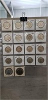 (18) 1964 Kennedy Half Dollar Coins (90% Silver)