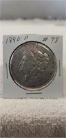 (1) 1890-P Silver One Dollar Coin