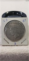 (1) 1923 Liberty Peace Silver One Dollar Coin
