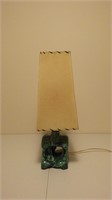 Vintage Green Mcm Ceramic Lamp