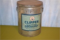 25lb Clipper Fancy Shredded Cocoanut Tin Canister