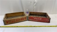Vintage Wooden Pepsi and Coke Boxes