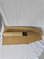 Balsa Wood Craft Model Boat With Stand