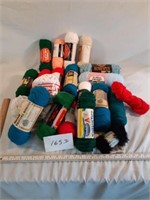 16 Skeins Of Knitting Yarn