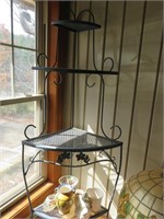 4 Tier Metal Shelf with Contents 64" Tall