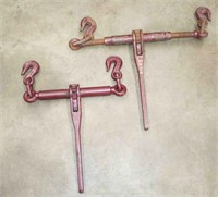(2) Ratchet Chain Binders wll 7100lbs