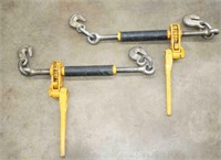 (2) Quik Ratchet Chain Binders wll 7100lbs