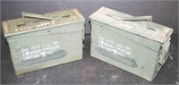 (2) Metal Ammo Cans