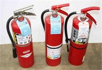 (3) 10lbs Fire Extinguishers