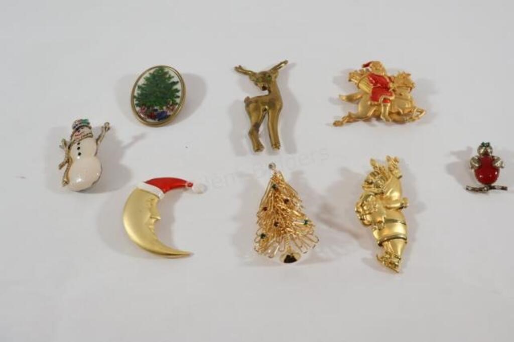 Vintage Christmas Brooches