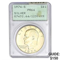 1974-S Eisenhower Silver Dollar PCGS PR64