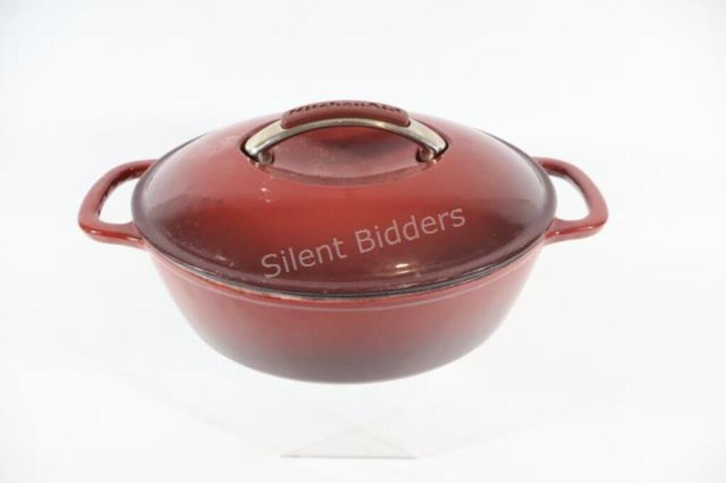 Kitchen Aid Red Enamel Oval Cookware