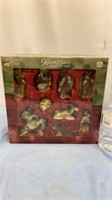 9 pc Porcelain Nativity Set