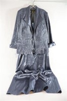 Oblique Womens 2PC Evening Strap Dress & Jacket