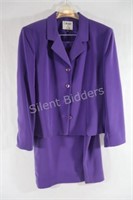 Vintage Purple 2PC Le Suit Jacket & Skirt Set